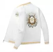 blouson versace jacket promo white back broderie medusa